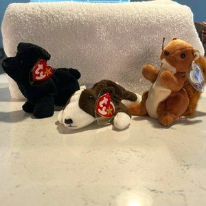 Scottie, Nuts & Bruno Ty Beanies